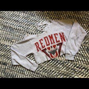 Furst Of A Kind RedMen Crop Sweater